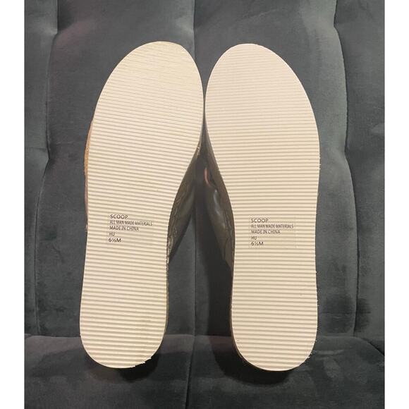 NIB Charles David "Scoop" Silver Espadrille Platform Slide Wedge Sandals US 6.5 - Picture 13 of 13